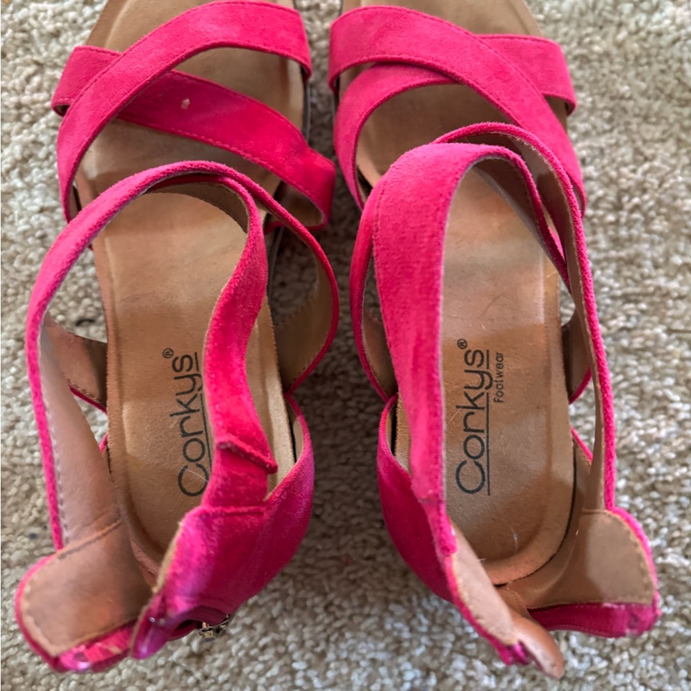 Corkys Women's Vibrant Pink Sandals